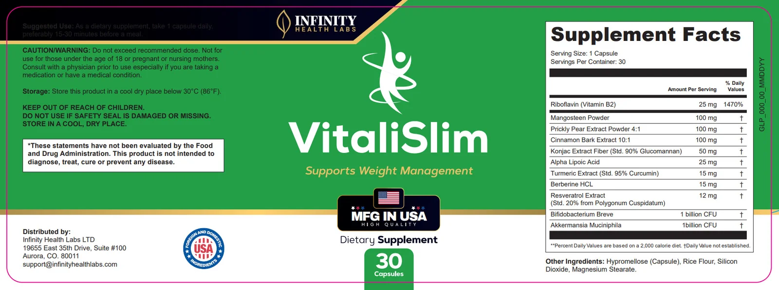 VitaliSlim Lebel